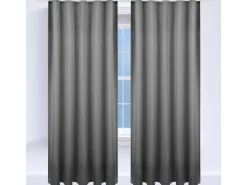 Bestgoodies Dekoschal Ellen Universalband Blickdicht 2er Pack 140 cm x 245 cm Anthrazit