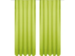 Bestgoodies Dekoschal Ellen Universalband Blickdicht 2er Pack 140 cm x 145 cm Grün