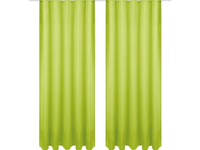 Bestgoodies Dekoschal Ellen Universalband Blickdicht 2er Pack 140 cm x 145 cm Grün