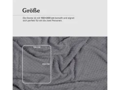 Bestgoodies Kuscheldecke 150 x 200 cm Cashmere Soft Touch Popcorn Etherea