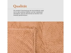 Bestgoodies Kuscheldecke 150 x 200 cm Cashmere Soft Touch Popcorn Caramel