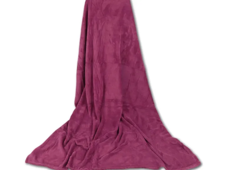 Bestgoodies Mikrofaser Decke Altrose Pflaume 210 x 280 cm