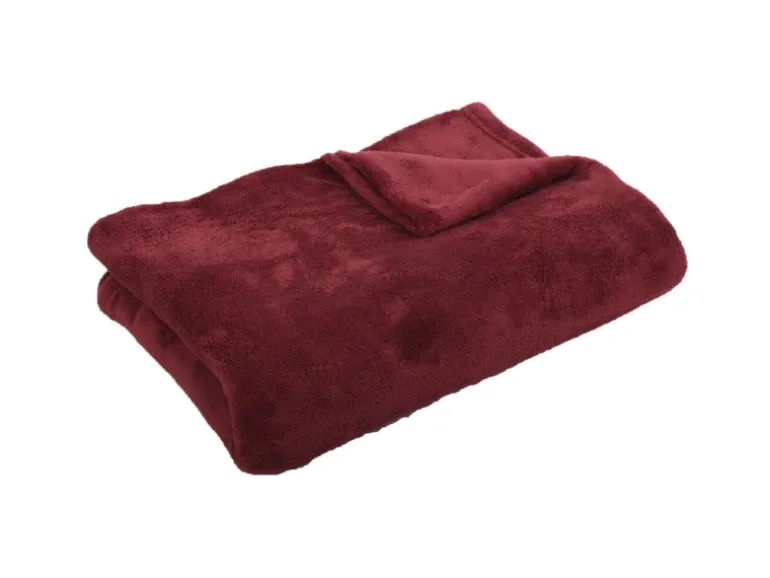Bestgoodies Mikrofaser Decke Rotbraun Kastanienbraun 220 x 240 cm