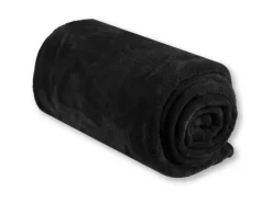 Bestgoodies Mikrofaser Decke Schwarz Jetblack 210 x 280 cm
