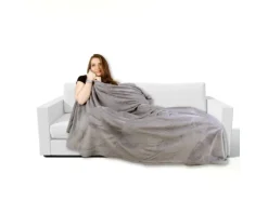 Bestgoodies Mikrofaser Decke Hellgrau 150 x 200 cm