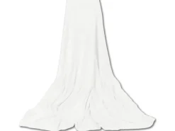 Bestgoodies Mikrofaser Decke Weiß Champagner 220 x 240 cm