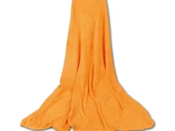 Bestgoodies Mikrofaser Decke Orange Apricot 220 x 240 cm