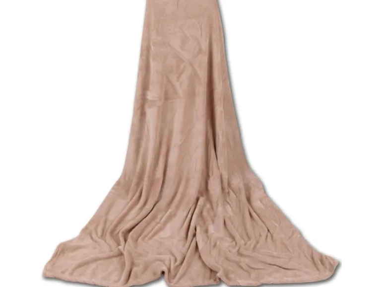 Bestgoodies Mikrofaser Decke Beige 150 x 200 cm