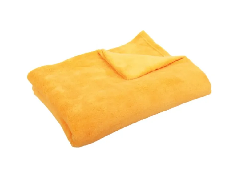 Bestgoodies Mikrofaser Decke Hellorange Marigold 210 x 280 cm
