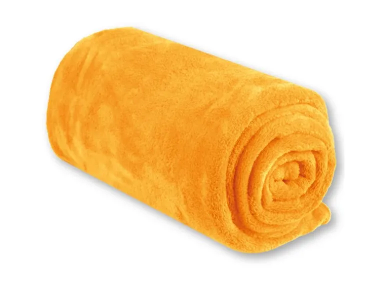 Bestgoodies Mikrofaser Decke Hellorange Marigold 210 x 280 cm
