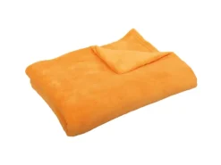 Bestgoodies Mikrofaser Decke Orange Apricot 130 x 170 cm