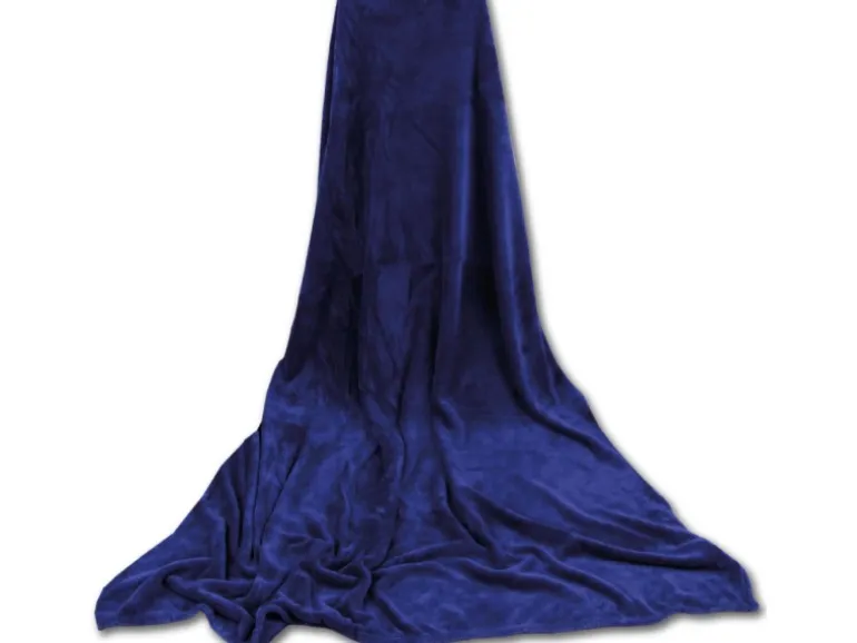 Bestgoodies Mikrofaser Decke Blau Mittelblau 150 x 200 cm