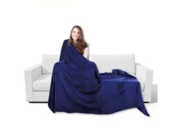 Bestgoodies Mikrofaser Decke Blau Mittelblau 150 x 200 cm