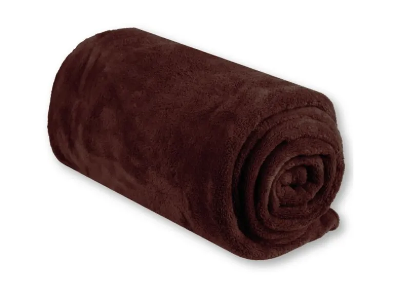 Bestgoodies Mikrofaser Decke Braun Schokobraun 150 x 200 cm