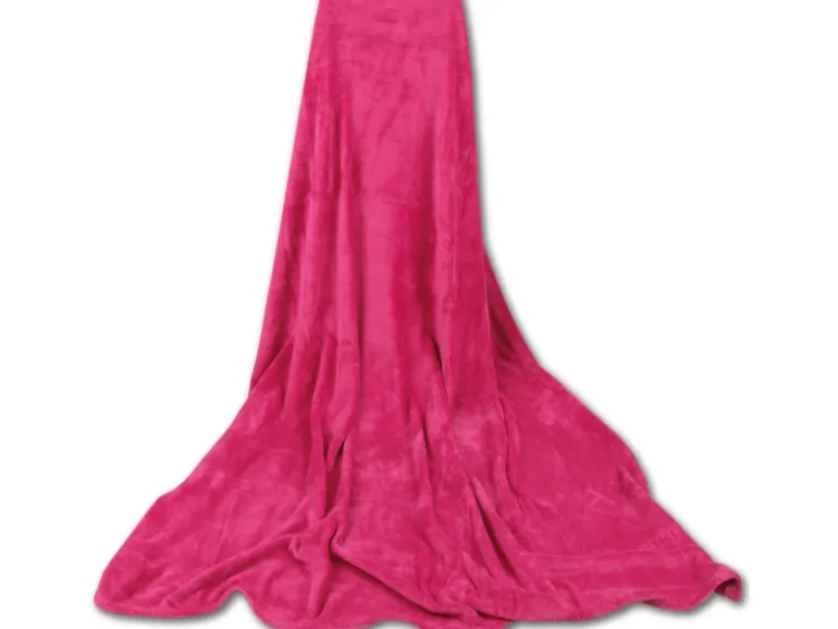 Bestgoodies Mikrofaser Decke Pink Fuchsia 220 x 240 cm
