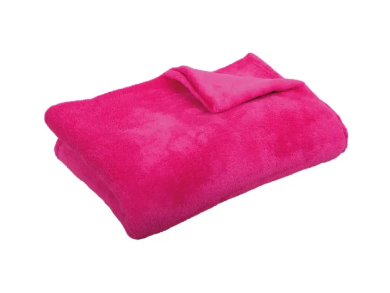 Bestgoodies Mikrofaser Decke Pink Fuchsia 220 x 240 cm