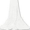 Bestgoodies Mikrofaser Decke Weiß Champagner 60 x 80 cm
