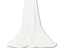 Bestgoodies Mikrofaser Decke Weiß Champagner 210 x 280 cm