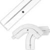 Bestlivings 180 cm Innenlaufschiene 1 Läufig & 2er Set Rundbogen / 2 x 90 cm