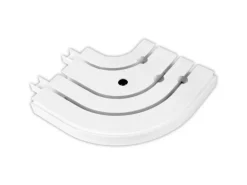 Bestlivings 180 cm Innenlaufschiene 3 Läufig & 2er Set Rundbogen / 2 x 90 cm