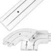 Bestlivings 300 cm Innenlaufschiene 2 Läufig & 2er Set Rundbogen / 1 x 120 cm & 2 x 90 cm