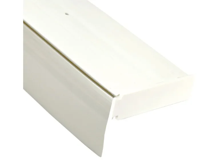 Bestlivings 120 cm Vorhangschiene mit Blende 1 Lauf Grau