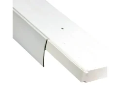 Bestlivings 120 cm Vorhangschiene mit Blende 1 Lauf Grau