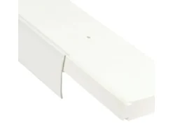 Bestlivings 180 cm Vorhangschiene mit Blende 2 Lauf Weiß / 2 x 90 cm