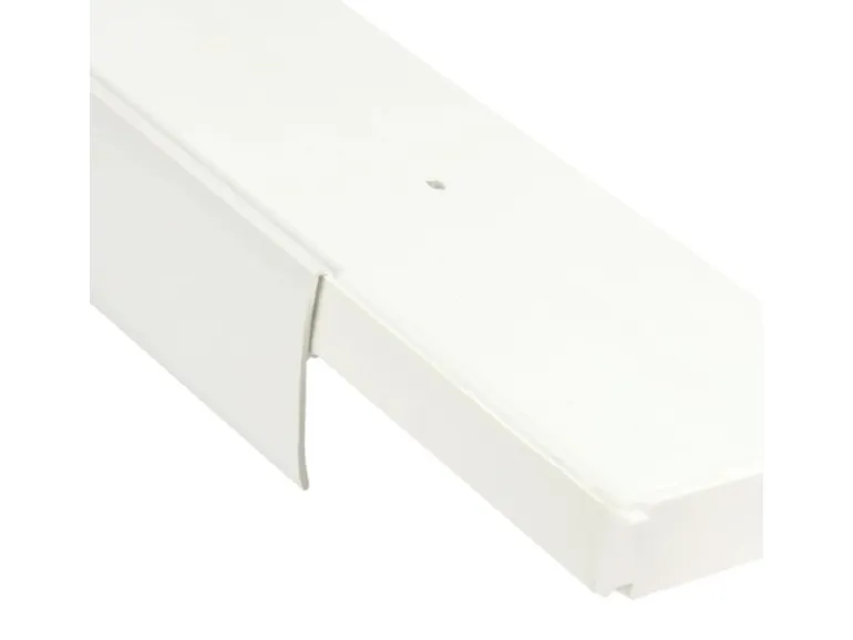 Bestlivings 330 cm Vorhangschiene mit Blende 3 Lauf Weiß / 2 x 120 cm & 1 x 90 cm