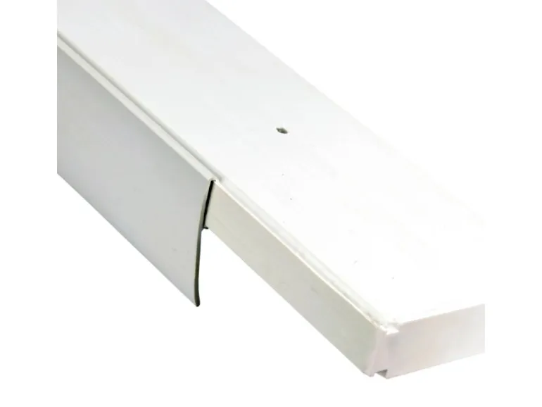 Bestlivings 210 cm Vorhangschiene mit Blende 1 Lauf Grau / 1 x 120 cm & 1 x 90 cm