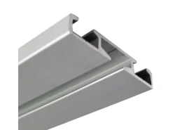 Bestlivings Aluminium Vorhangschiene Silber 1 bis 2 Lauf / 120cm