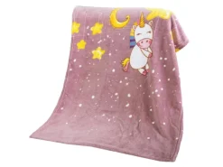 Bestlivings Baby Fleecedecke 75 x 100 cm Einhorn