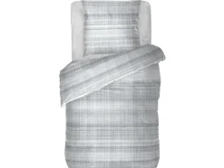 Bestlivings Bettwäsche Renforce 80 x 80 cm & 135 x 200 cm ZickZack Grau