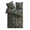 Bestlivings Bettwäsche Satin 80 x 80 cm & 135 x 200 cm Ornament Anthrazit & Orange