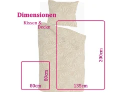Bestlivings Bettwäsche-Set 135 x 200 cm Sunny Palms Yellow