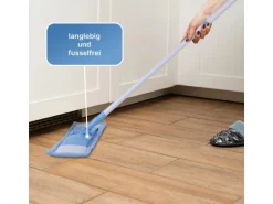 Bestlivings Bodenwischer Ersatzbezug Blau Mikrofaser 4er Pack