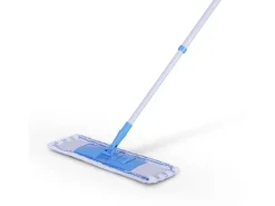 Bestlivings Bodenwischer Set Mikrofaser Blau Weiß Inkl. 4 Ersatzbezüge Blau
