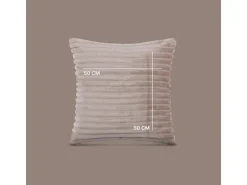 Bestlivings Dekokissen Kordoptik 50 x 50 cm Hellbraun