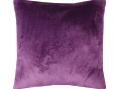 Bestlivings Dekokissen Kuschel Kissenbezug mit Reißverschluss 45 x 45 cm Violett