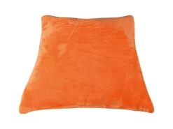 Bestlivings Dekokissen Kuschel Kissenbezug mit Reißverschluss 45 x 45 cm Orange