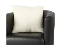 Bestlivings Dekokissen Kuschel Kissenbezug mit Reißverschluss 60 x 60 cm Champagner