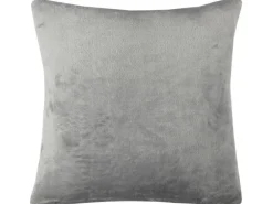 Bestlivings Dekokissen Kuschel Kissenbezug mit Reißverschluss 45 x 45 cm Grau