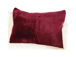 Bestlivings Dekokissen Kuschel Kissenbezug mit Reißverschluss 40 x 60 cm Aubergine