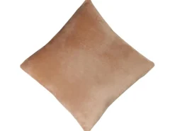 Bestlivings Dekokissen Kuschel Kissenbezug mit Reißverschluss 45 x 45 cm Nougat