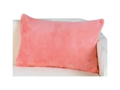 Bestlivings Dekokissen Kuschel Kissenbezug mit Reißverschluss 40 x 60 cm Lachs 2er Pack