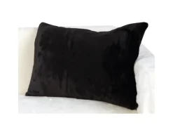 Bestlivings Dekokissen Kuschel Kissenbezug mit Reißverschluss 40 x 60 cm Schwarz