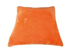 Bestlivings Dekokissen Kuschel Kissenbezug mit Reißverschluss 45 x 45 cm Orange 2er Pack