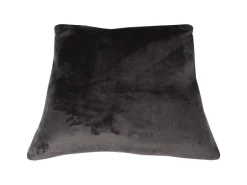 Bestlivings Dekokissen Kuschel Kissenbezug mit Reißverschluss 45 x 45 cm Schwarz
