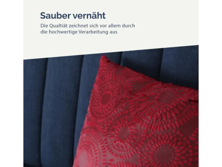 Bestlivings Dekokissen Punkte 40 x 40 cm Rot