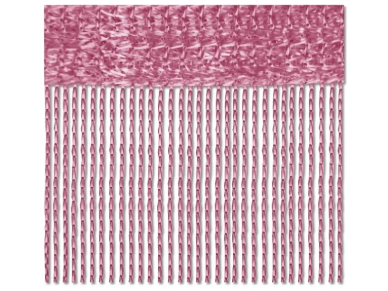 Bestlivings 2er Pack Fadenvorhang Fadengardine Gardine Vorhang 90 cm x 240 cm Altrosa